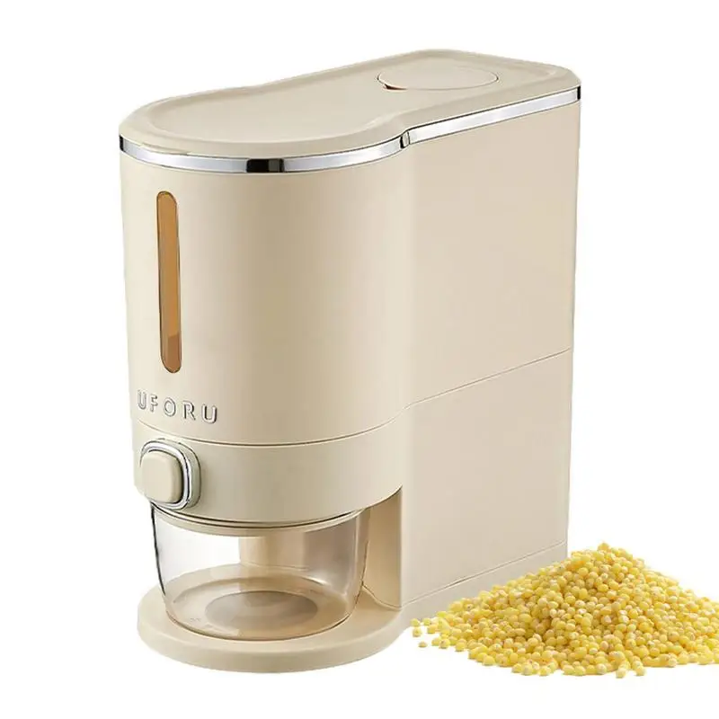 

Rice Dispenser Dry Food Dispenser Rice Bucket Rice Storage Box Automatic Rice Storage Box For Freezers Refrigerators Countertops