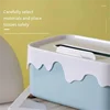 Square Plastic Tissue Box, Home Tissue Container, Car Napkins Holder Case, Kitchen Organizer, Simple and Stylish 4