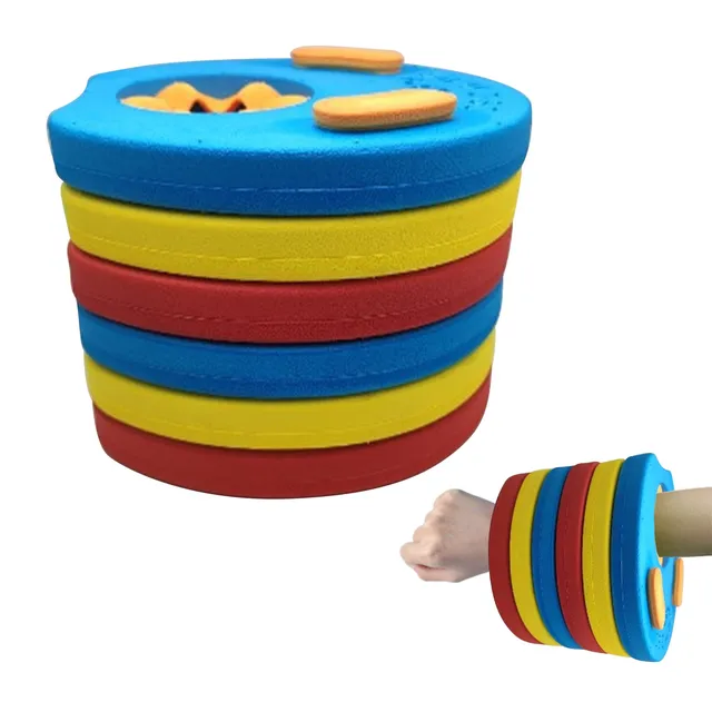 6pcs/Set Kids EVA Foam Swim Discs Swimming Exercises Floating Sleeves Armbands For Toddlers Inflatable Pool Playing Water 3