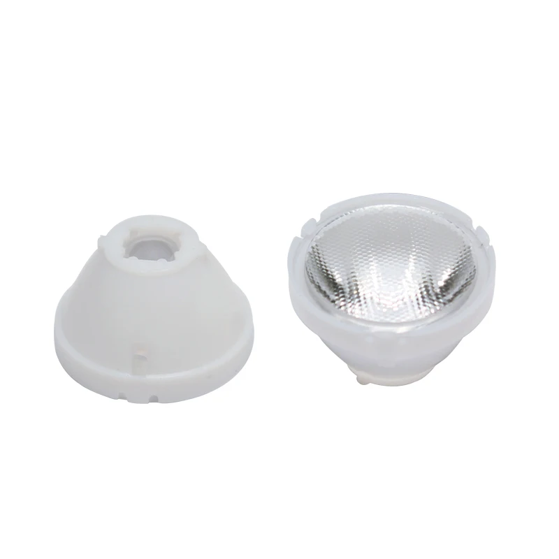 Фото 1 шт. CREE XML светодиодный XML2 светодиодный XHP50 LED Lens 21 мм белый держатель 10/25/45/60 градусов LED LENS/рефлекторный коллиматор №5