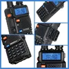 2pcs BAOFENG UV-5R 5W 8W High Power Dual Band Two Way Radio Long Range Handheld Portable Walkies Talkies For Hunting 6