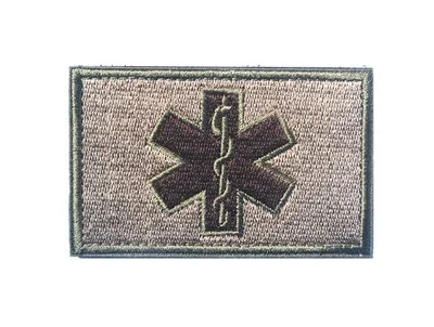 Tactical Rescue Star of Life Embroidered Patch - Paramedic First Aid Emblem