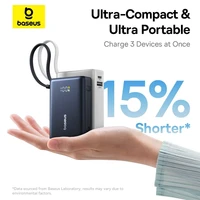 Baseus 45W Power Bank 10000mAh Super Mini Portable Battery Smart Digital Display for iPhone 15 16 Pro Max Xiaomi Samsung Huawei 2