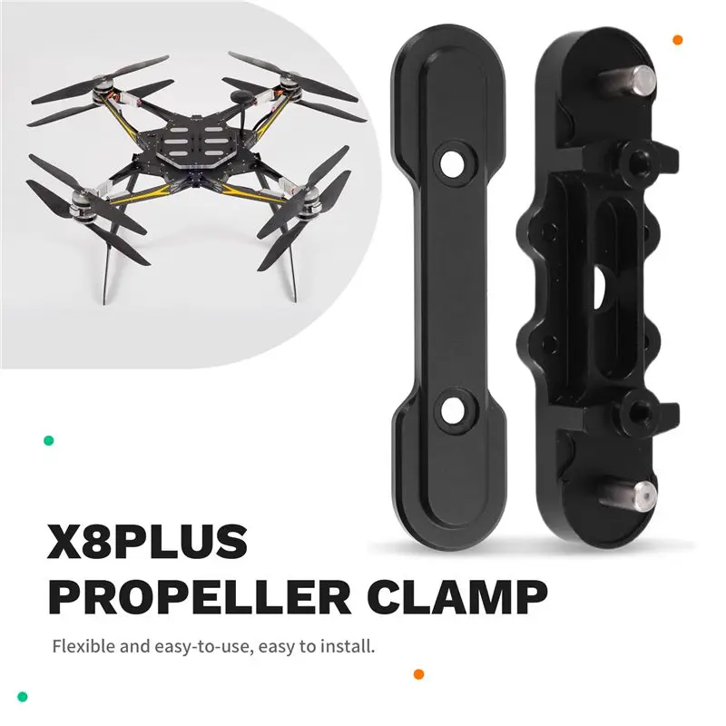 Clip de fixation pour hélice de drone X8 Plus installé sur l'hélice, protection transport.