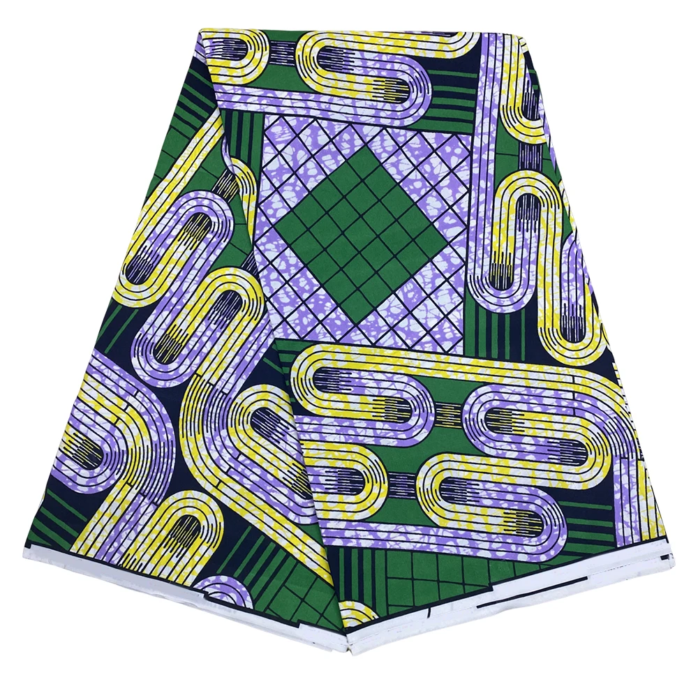 High Quality 6 yards African Ankara Printed Wax Fabric Handmade DIY Material Wax African Fabric Polyester