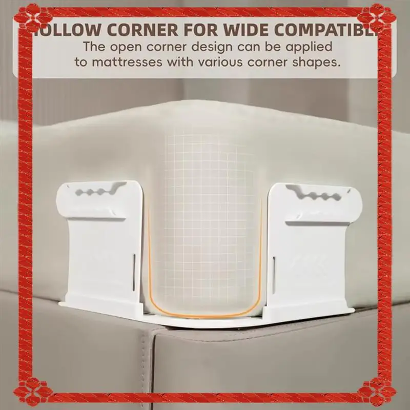 24-Hour Delivery Open Corner Bed Sheet Holder With Lock Strips,Duty Bedsheet Clips With Enhanced Straps Mattress, Keep Sheet Fir