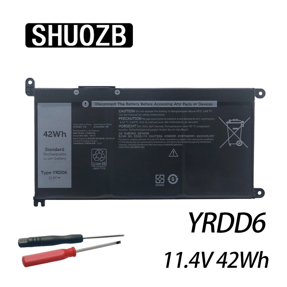 

New YRDD6 Battery For Dell Inspiron 5482 5480 5481 5485 5491 5591 5593 3583 3310 2-in-1 3493 3582 3593 3793 5584 5493 VM732 P90F