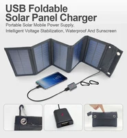 Panneau solaire pliable 5V USB, chargeur de batterie portable pour téléphone, camping en plein air, banque d'alimentation étanche 6