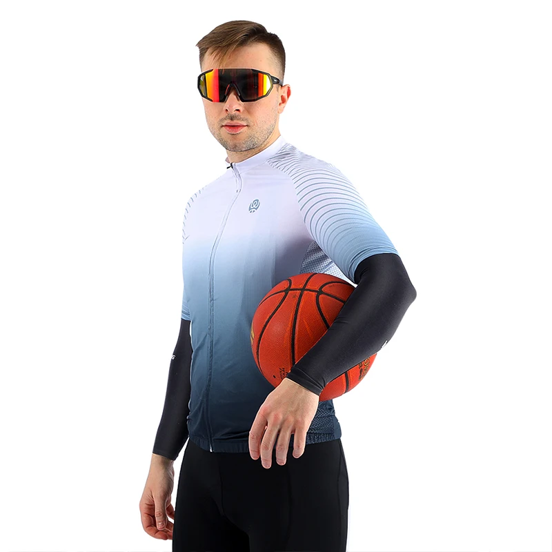 Sun Protection Arm Sleeves 1 Pair Sports Arm Compression Sleeve Basketball Cycling Arm Warmer Summer Running UV Protection Volleyball Sunscreen Band