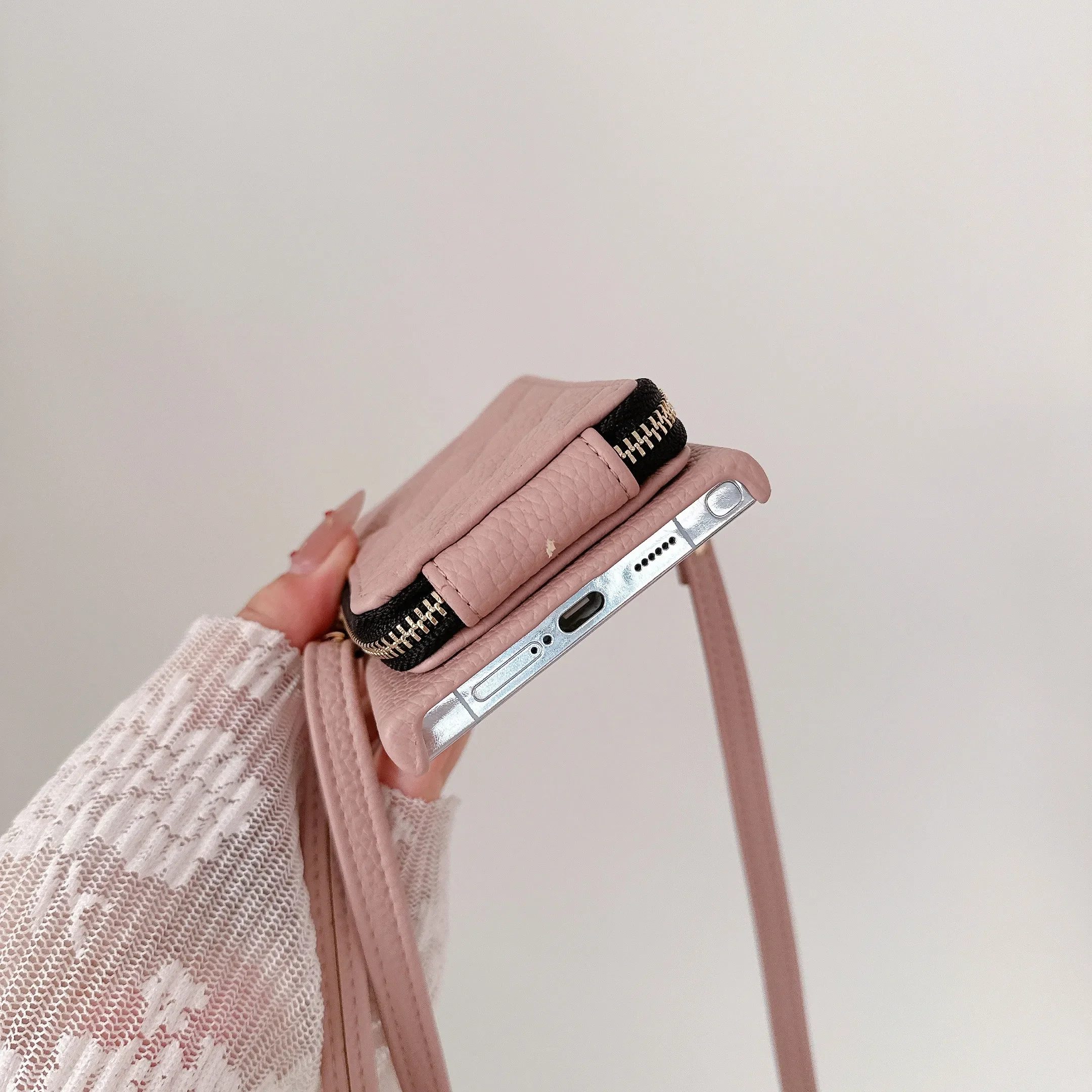 Crossbody Phone Case With Card Holder For Samsung Galaxy Models_voghion.com