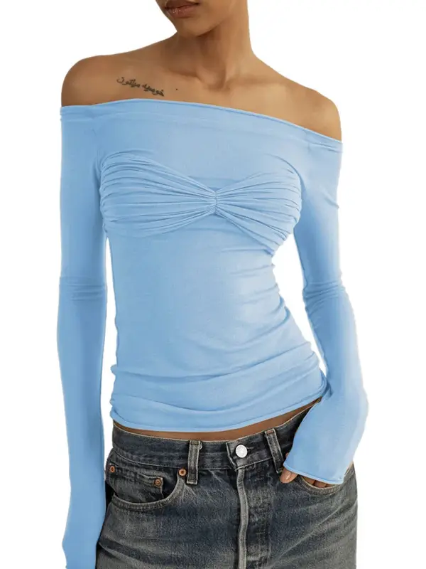 Trendix See Through Sexy Bodycon Bodysuit Lingerie Women 2024 Long Sleeve Mesh Body Top Fashion Twist Backless Tees Bodysuits - Image 12
