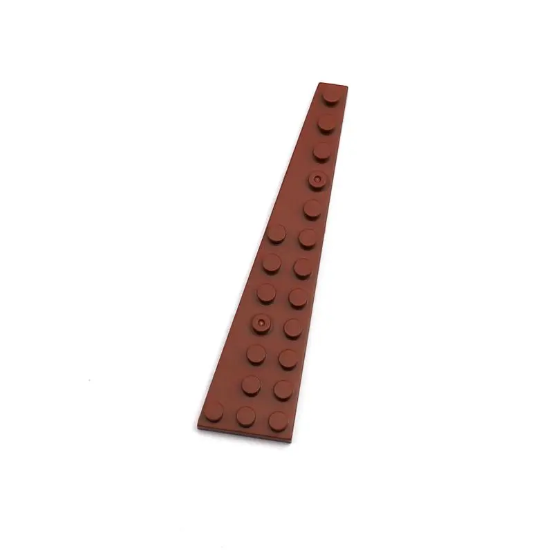 10-Piece Wedge Plate Set for DIY Creative Building Blocks and Kids' Puzzle Toys