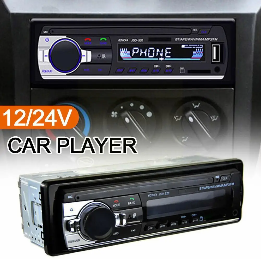 

(factory Direct Sales) Car Mp3 Player Stereo 60w*4 Bluetooth Usb/tf/fm/aux Truck Audio Radio 12v/24v Car X7r5