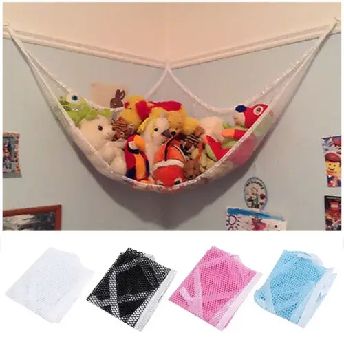 S/M/L Cute Children Bedroom Toys Hammock Net Stuffed Animals Toys Hammock Net Organize Storage Mesh Holder swing Storage Boxes - Image 3