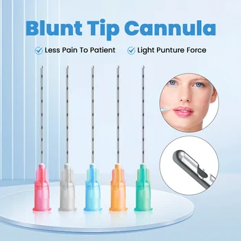 22G 50mm 25G 50mm 27G 38mm Korean Blunt-tip Needle for Lip Nose Filler Disposable Sterile Micro Cannula Body Piercing Needle 1