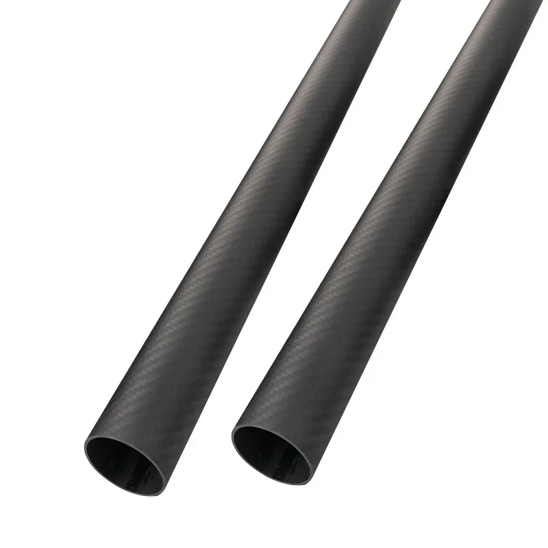 4pcs Length 600mm Carbon Fiber Tube High Composite Hardness Material 3K Twill Matte for Plant Protection Aircraft customizable