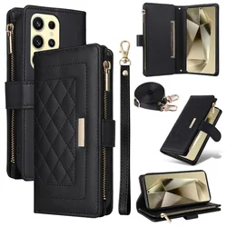 Sleek Crossbody Wallet with Card Holder and Phone Case Cover for Samsung Galaxy A53 (Black)