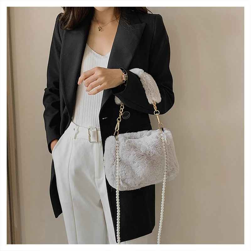 Mini sac à bandoulière avec pompon pour filles, Rose, Bandoulière