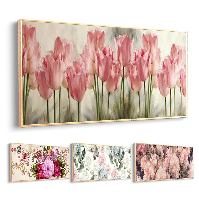 

CHENISTORY 60x120cm Painting By Number Flower Kits For Adults Handpainted Large Size Picture By Number Home Decor Gift