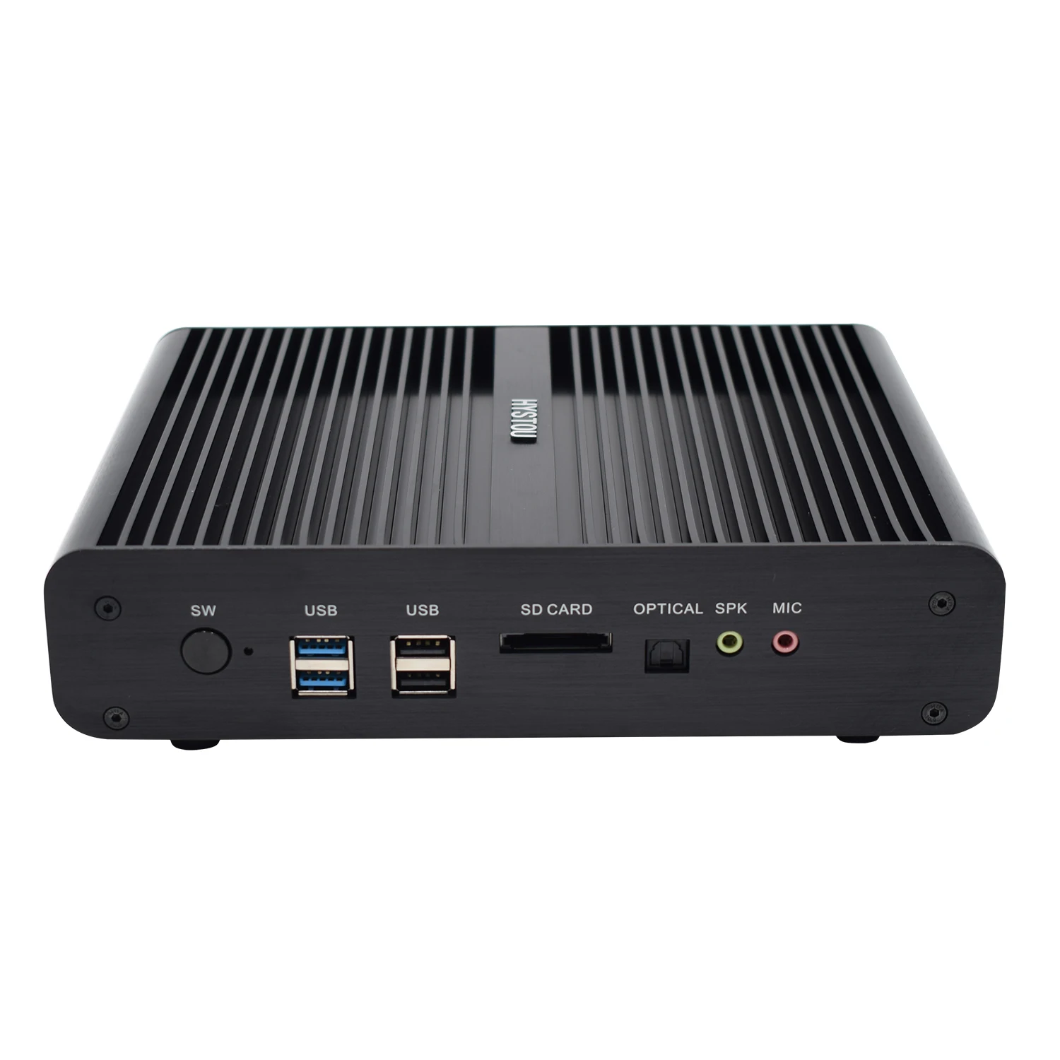 Hystou Fanless Mini PC Processor 5th Gen Core i7 5500U 2LAN HDMI Slot Windows 10 Industrial Desktop RAM WIFI SSD