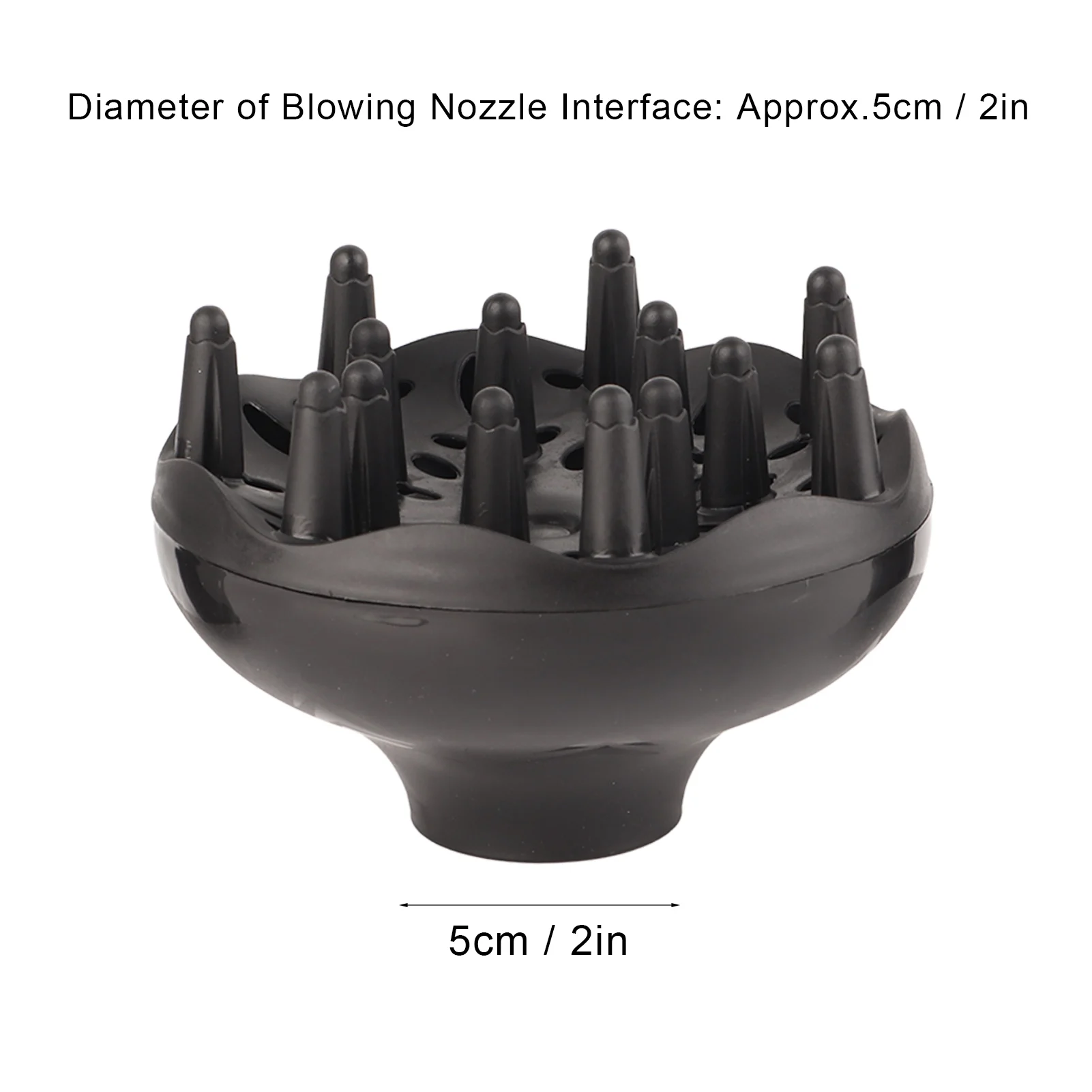 1 Set Hair Diffuser Professional Hair Styling Curl Dryer Diffuser Universal Hairdressing Blower Styling Salon Curly Tool Black