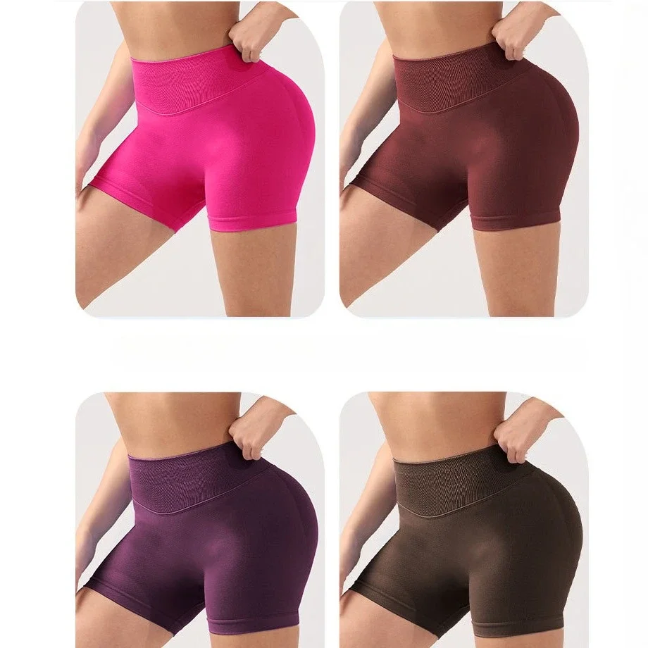【New Arrivals】 Shortlegs quick drying short legs per hipseamless high waist restricted running trainingyoga athlete gym foot binding exercise