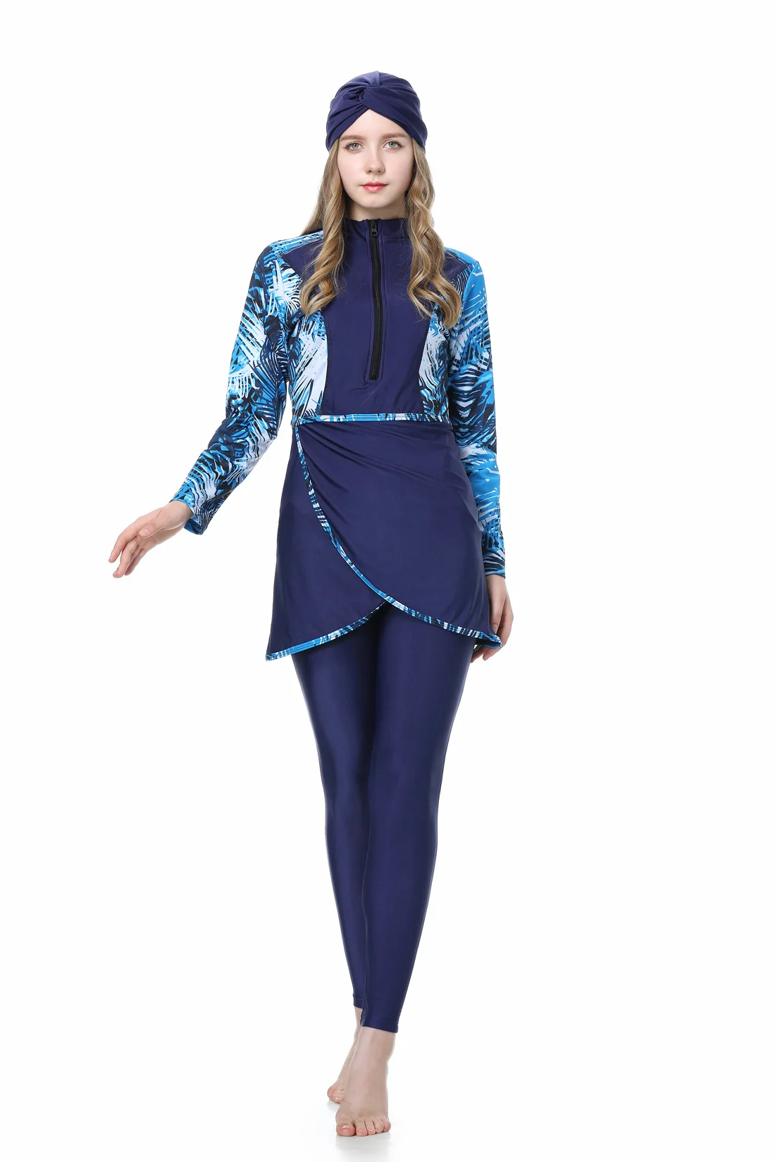 Large Islamic Muslim Swimwear 2022 Sun Protection Modest Muslim Swimwear for Women Ensembles Musulmans Burkini Femme Musulmane