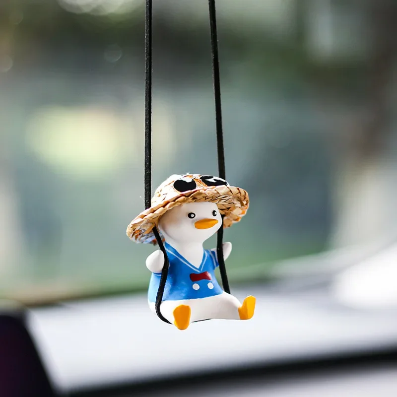 Swinging Duck Car Ornament - Cute and Funny Interior Hanging Decoration