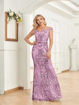 فساتين سهرة سعودية فاخرة ترتر بكتف واحد طويلة أنيقة بطول الأرض للنساء العربيات فساتين رسمية للحفلات الراقصة حورية البحر 6