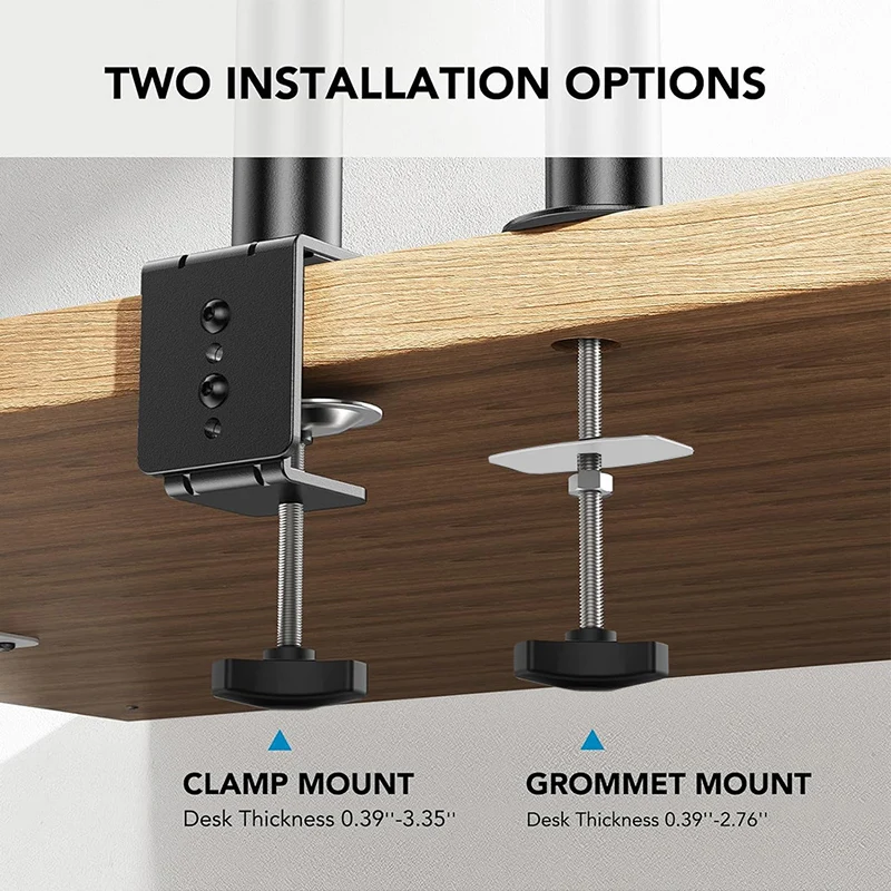 Desktop Computer Support mechanical Mount Stand For 12"-32" Monitor Holder + 12"-17" Laptop Monitor Dual Arm Bracket laptop desk stand