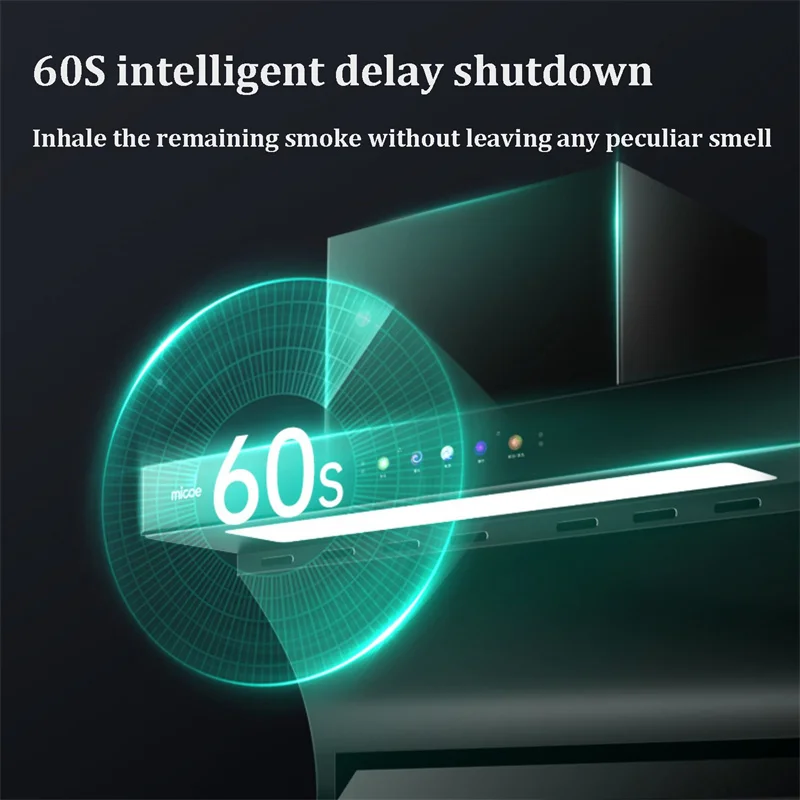 90cm Large Suction Hood Kitchen Range Hood Exhaust Fan Built-in Household Side Double Suction Rental Kitchen Exhaust Hoods