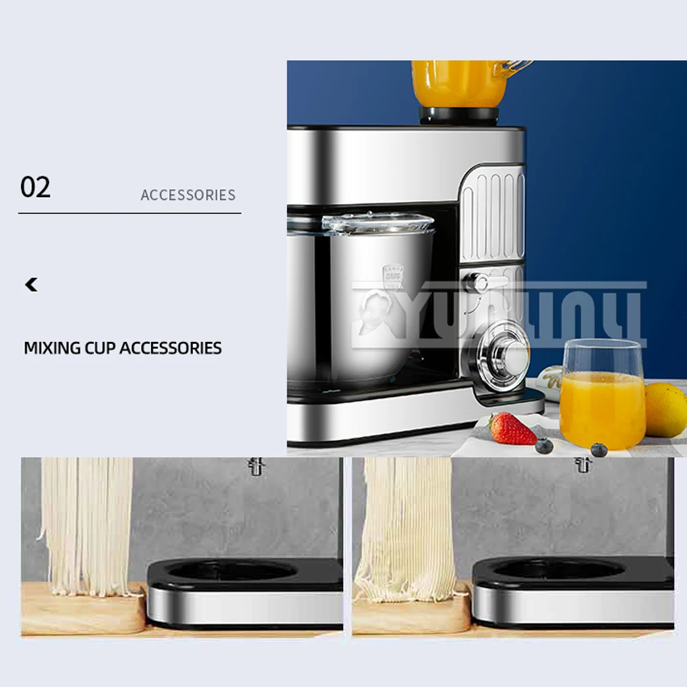 7L Kitchen Electric Mixer Multifunctional Mixer Egg Whisk Dough Cream Mixer Machine Automatic Food Blender 5