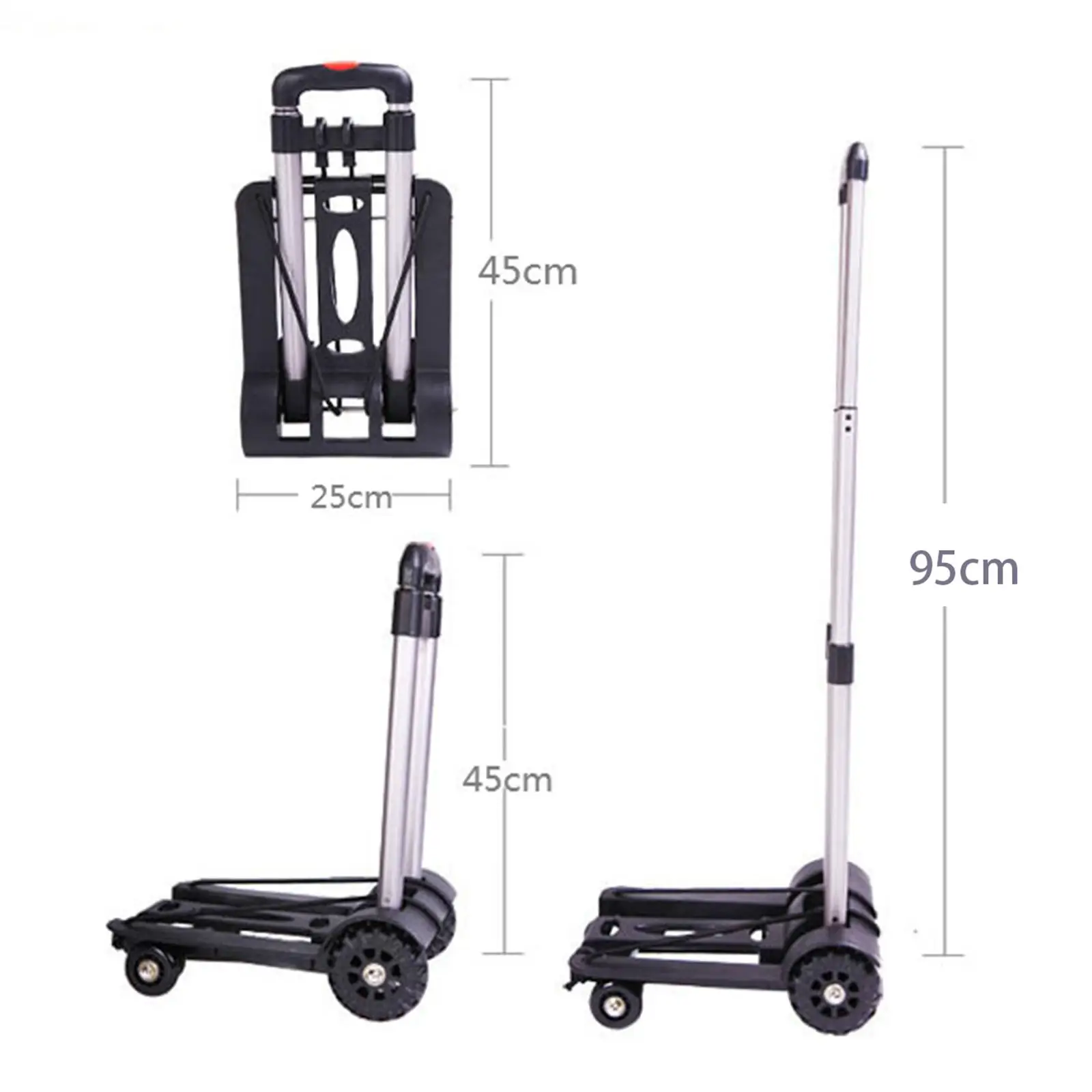 Folding Hand Truck Utility Cart Heavy Duty Compact Furniture