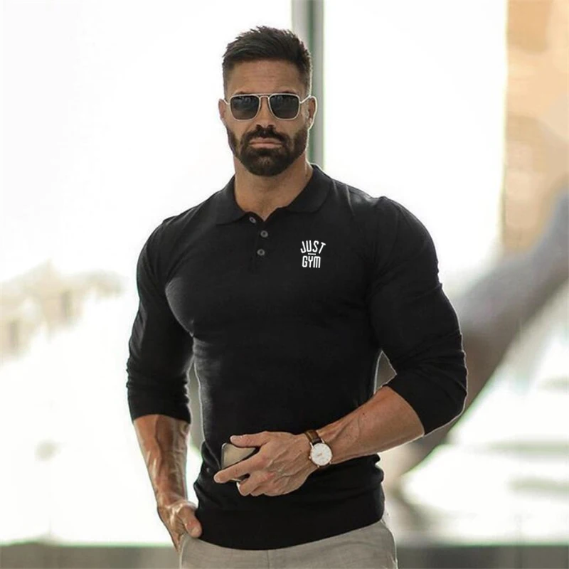 Breathable Athletic Muscle Polo Shirt 3