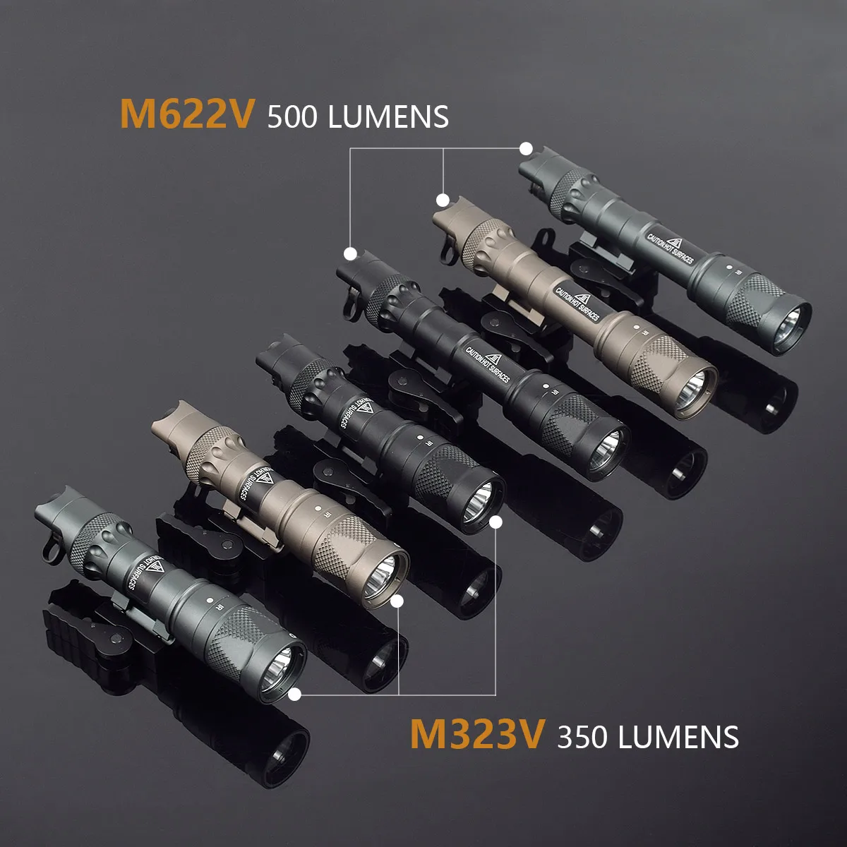 

Tactical M300 M600 M323V M622V IR Weapon Light LED Flashlight IR Infrared Output Hunting Scout Light with Remote Switch QD Mount