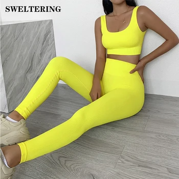 Buttery Soft Gym Set Women Yoga Pants Sets 2 Piece Crisscross Crop Top and  High Waist Leggings Sports Suits Workout Clothes - AliExpress