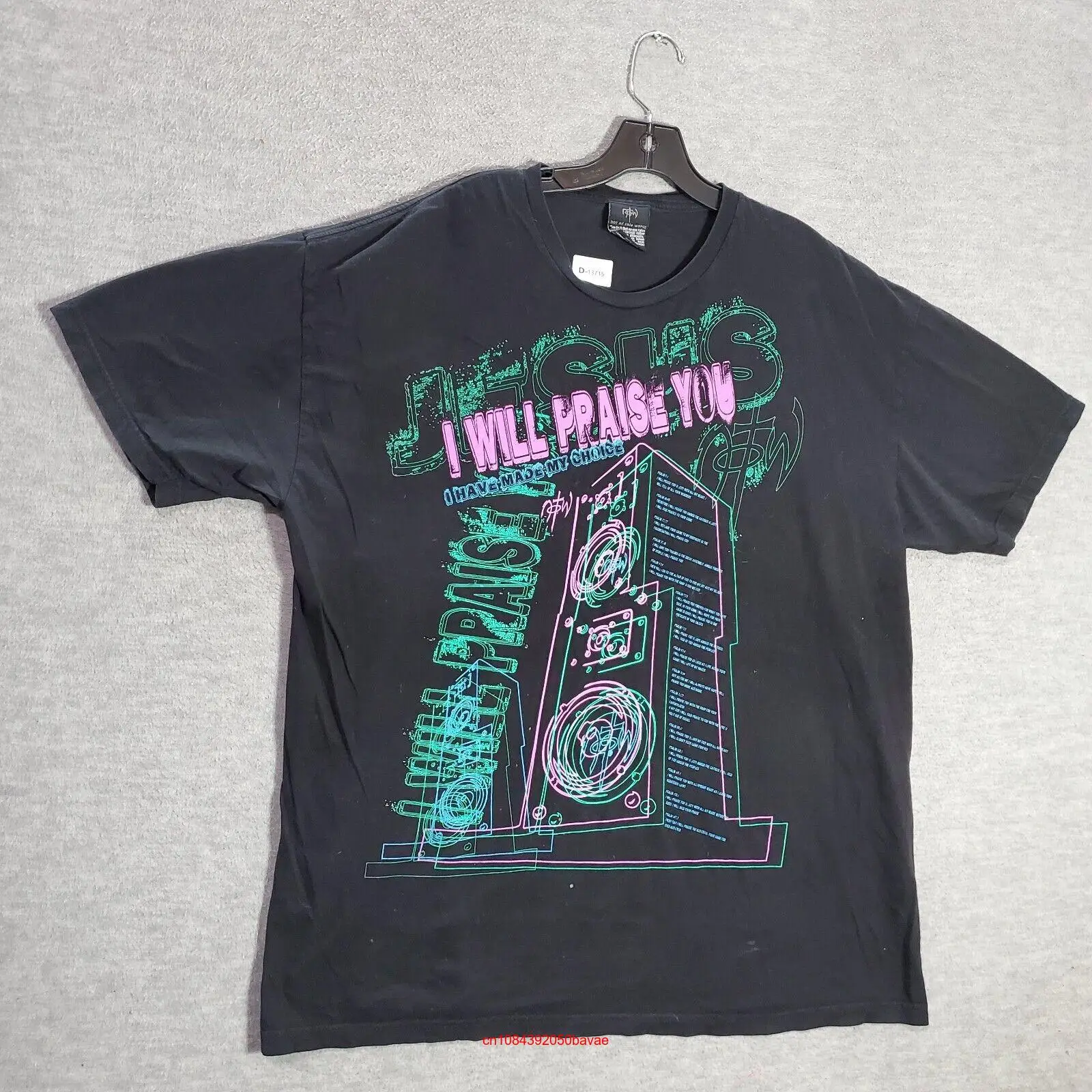 Винтажная Мужская футболка NOTW 2XL, черная, с изображением Иисуса, я похвалю вас длинными или короткими рукавами