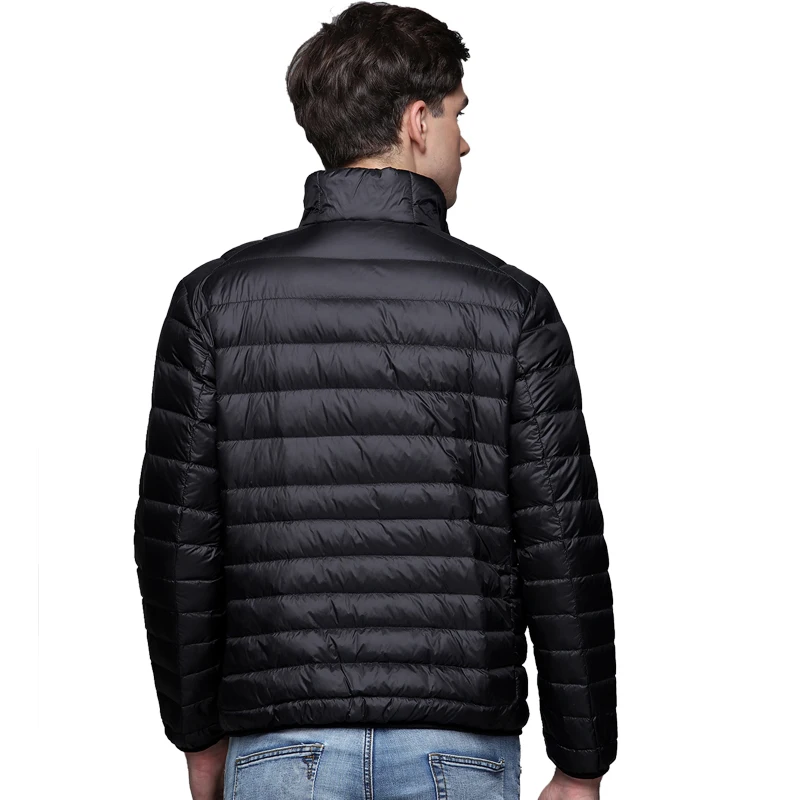 Autumn And Winter Men's Duck Down Jacket Ultra-thin Thermal Insulation Spring Jacket Men's stand Collar Coat