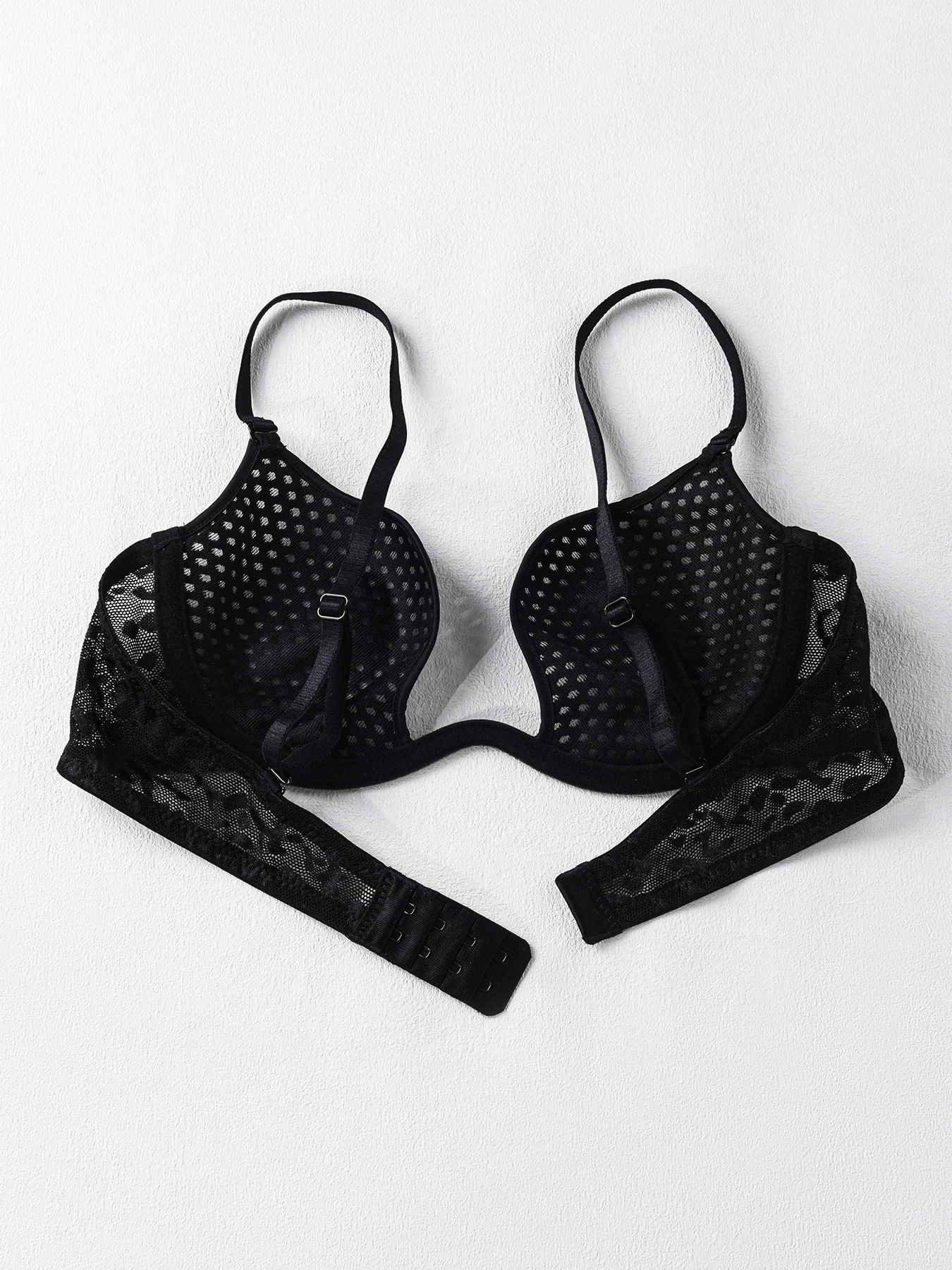Sexy U-shaped spacer bra thin mesh Breathable underwear underwire comfortable stylish Lingerie bralette