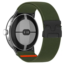 Parachute Belt Sport Nylon Elastic Bracelet Strap for Pixel Watch Accessories (Army green)