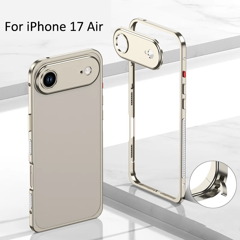 Premium Aluminium Alloy Metal Frame Bumper with Camera Protector Cap Cover