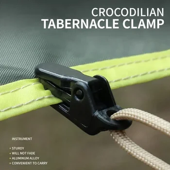 10Pcs Outdoor Tarpaulin Clips & Tent Clamps 1