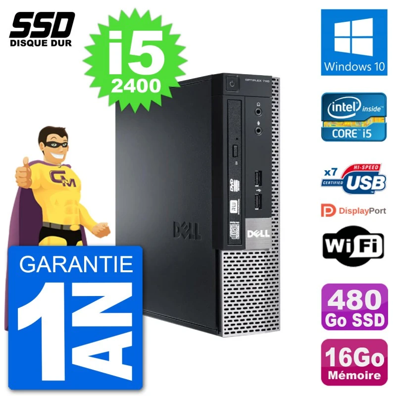 Ultra Mini Pc Dell Optiplex 790 Usff I5 2400 Ram 16go Ssd 480go Windows 10 Wifi Desktops Aliexpress