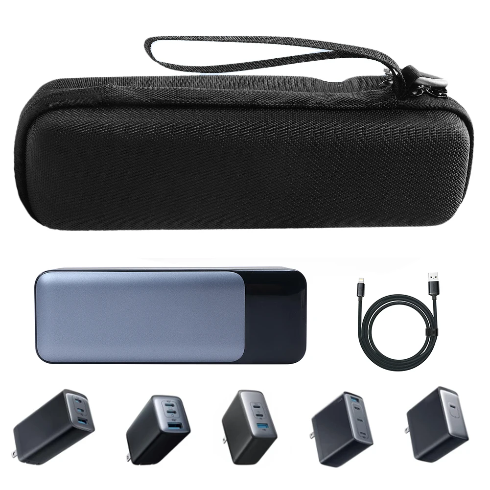 Carrying Case EVA Waterproof Travel Protective Case Anti-scratch Hardshell for Anker 737 Power Bank (PowerCore 24K)24000mAh