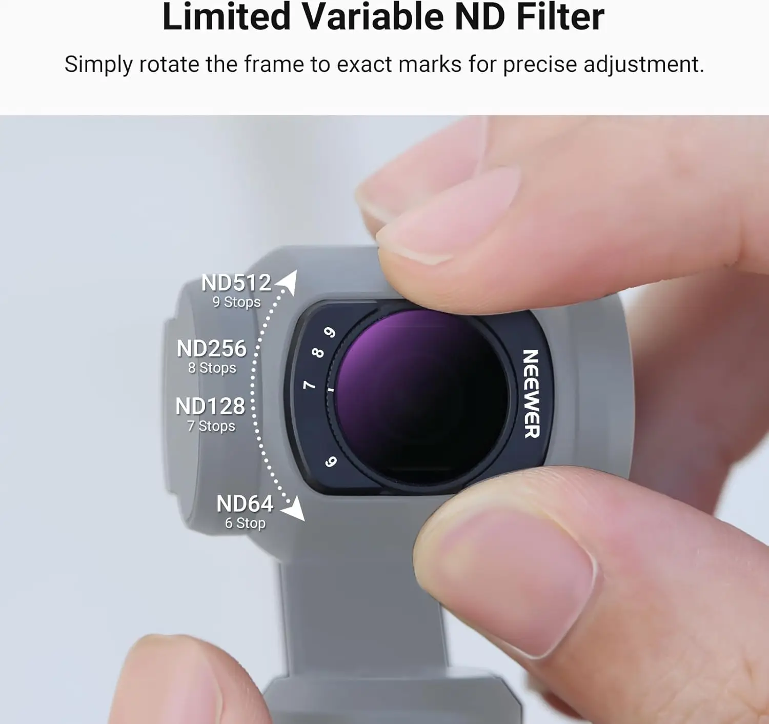 Contrôle d'exposition créatif avec le filtre ND variable pour DJI Osmo Pocket 3, capturant un paysage lumineux
