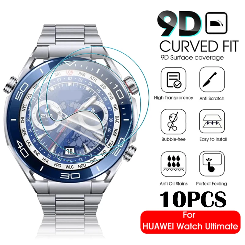 

Гидрогелевая пленка для Huawei Watch Ultimate, защитная пленка для экрана с полным покрытием, устойчивая к царапинам, с изогнутыми краями, не стекло