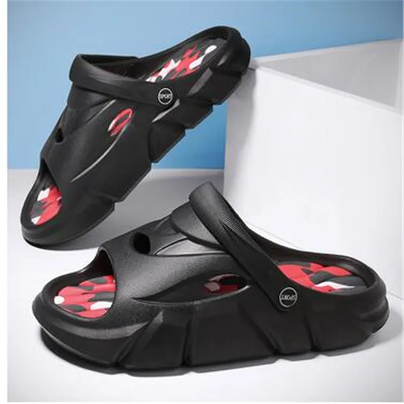 

Slippers Men Wear Fashion In Summer, Men's Beach Shoes, Sandals, Anti-slip, Wear-resistant, Thick Soles, Women's Flip-flops36-45