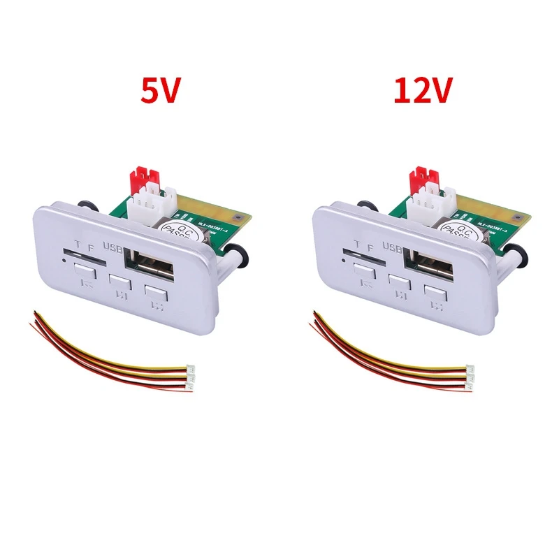 Bluetooth 5.0 MP3 WMA APE Decoding Board Car Audio USB TF FM Radio Handsfree Module MP3 Player For Speaker Easy Install 5V