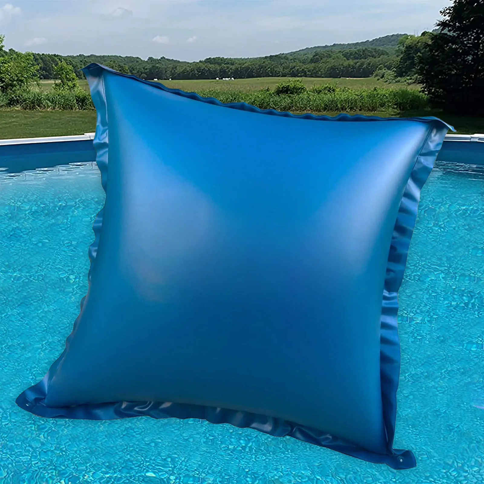4x4 Ft Pool Pillow Winterizing Air Pillow For Above-Ground Pool Cover Extra Durable 0.4 Mm PVC Winter Pool Pillow Winterize Pool