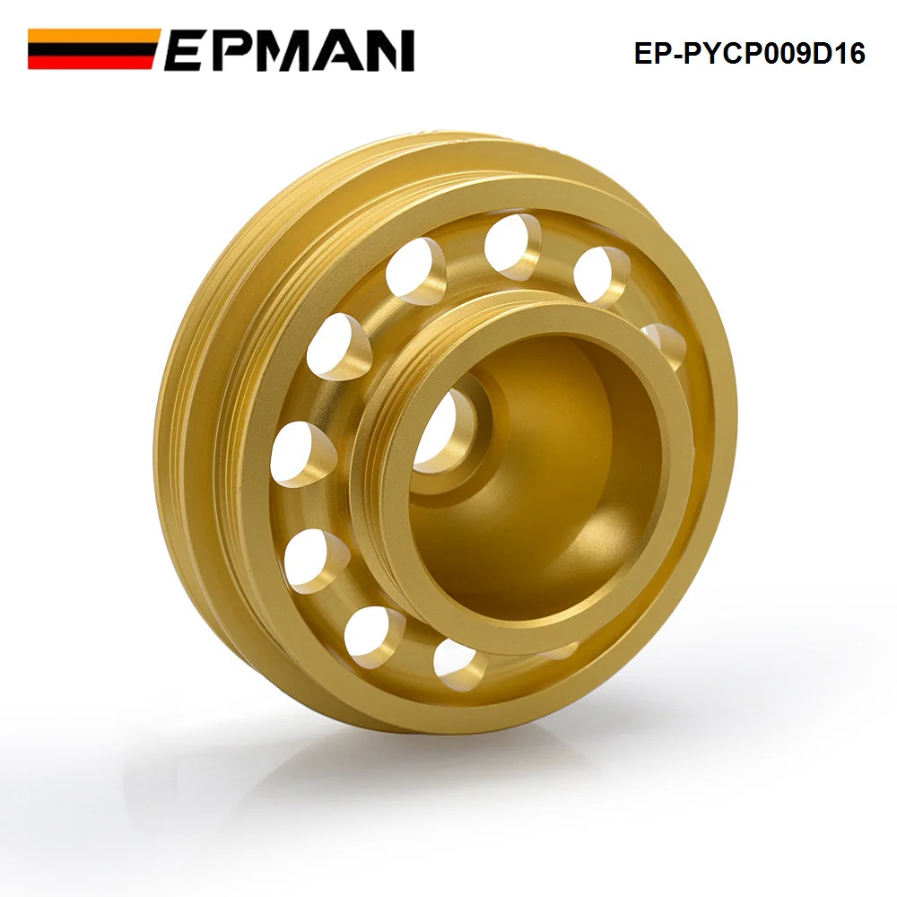 EPMAN Light Weight Aluminum Crank Shaft Belt Drive Pulley for Honda Civic 92-95 EP-PYCP009D16